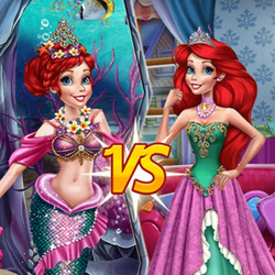 Ariel Mermaid Vs Princess