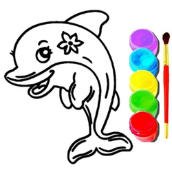 BTS Dolphin Coloring Book