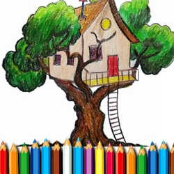 BTS Tree House Coloring Book