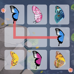 Butterfly Kyodai Game