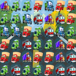 Cartoon Trucks Match 3