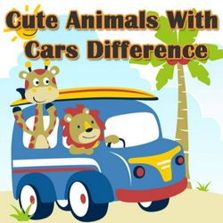 Cute Animals With Cars Difference