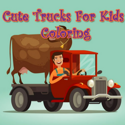 Cute Trucks For Kids Coloring