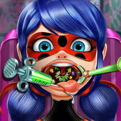 Dotted Girl Throat Doctor