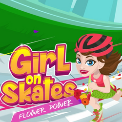 Girl On Skates: Flower Power