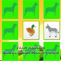 Kids Learning Memory Game: Farm Animals | 🕹️ Play Kids Learning Memory Game:  Farm Animals Online On GamePix