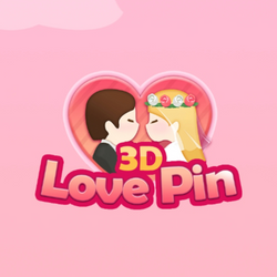 Love Pin 3d