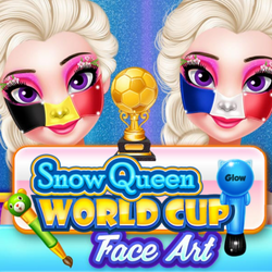 Snow Queen World Cup Face Art