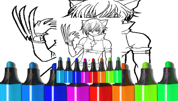 Anime Boys Coloring Pages | 🕹️ Play Anime Boys Coloring Pages Online On