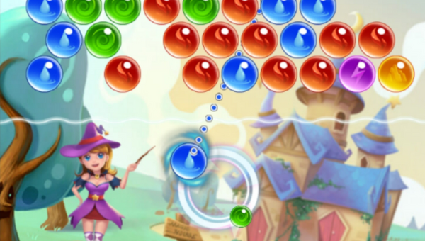 bubble shooter witch