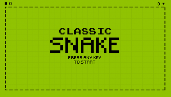 classic snake game white and red dots